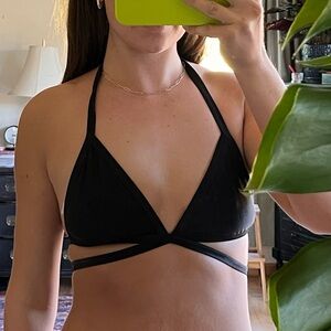 Bikini Top Black & Strappy